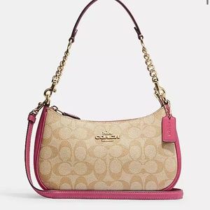 Coach Teri Shoulder Bag In Signature Canvas